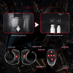 Mascara de spiderman con ojos moviles electricos con anillo control remoto