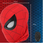 Mascara de spiderman con ojos moviles electricos con anillo control remoto